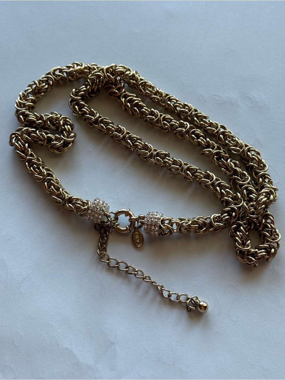 Premier Designs OPC heavy Byzantine Gold Tone Necklace